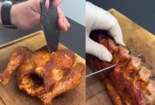 【760款】国外手工切烤肉烧鸡牛排美食小说推文解压视频素材